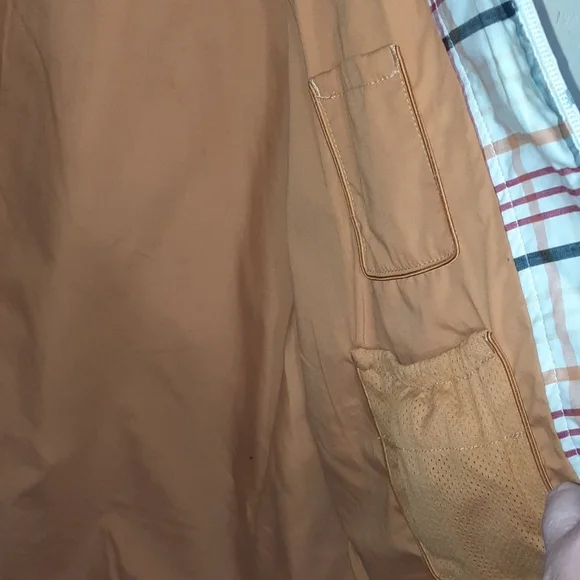 TIMBERLAND Windowpane Plaid Cotton Jacket Rain Resistant Bomber Car Coat Street - Picture 11 of 16